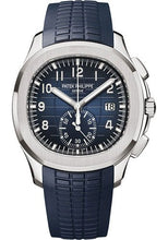 Load image into Gallery viewer, Patek Philippe Aquanaut Selfwinding Chronograph - 42.2 mm White Gold Case - Blue Dial - Midnight Blue Composite Strap - 5968G-001 - Luxury Time NYC