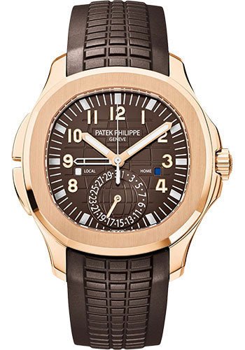 Patek Philippe Mens Aquanaut Travel Time Watch - 5164R-001 - Luxury Time NYC