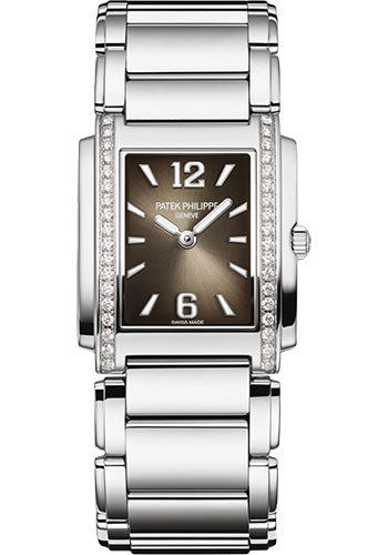 Patek Philippe Twenty~4 Watch - Medium Stainless Steel Case - Gray Arabic Dial - 4910/1200A-010 - Luxury Time NYC