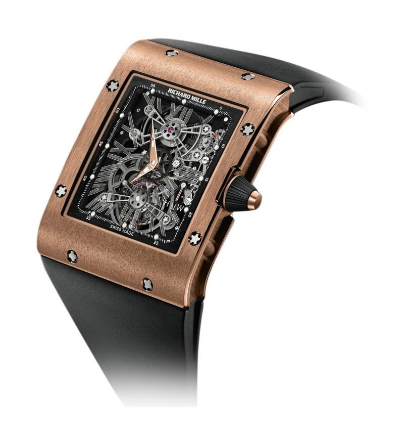 Richard Mille 017 Manual Winding Tourbillon Extra Flat Red Gold - Luxury Time NYC