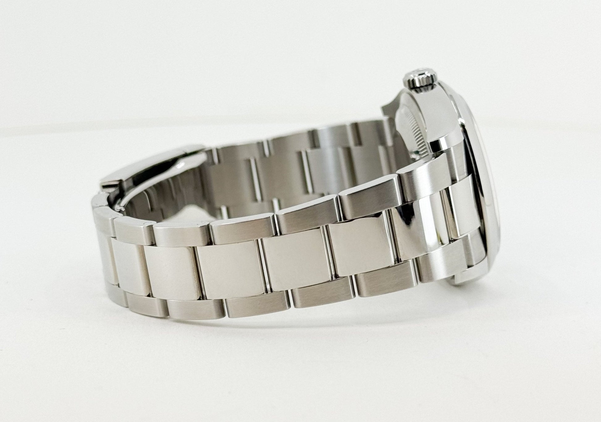 Rolex Datejust 36 Stainless Steel White Roman Dial & Smooth Domed Bezel Oyster Bracelet 126200 - Luxury Time NYC