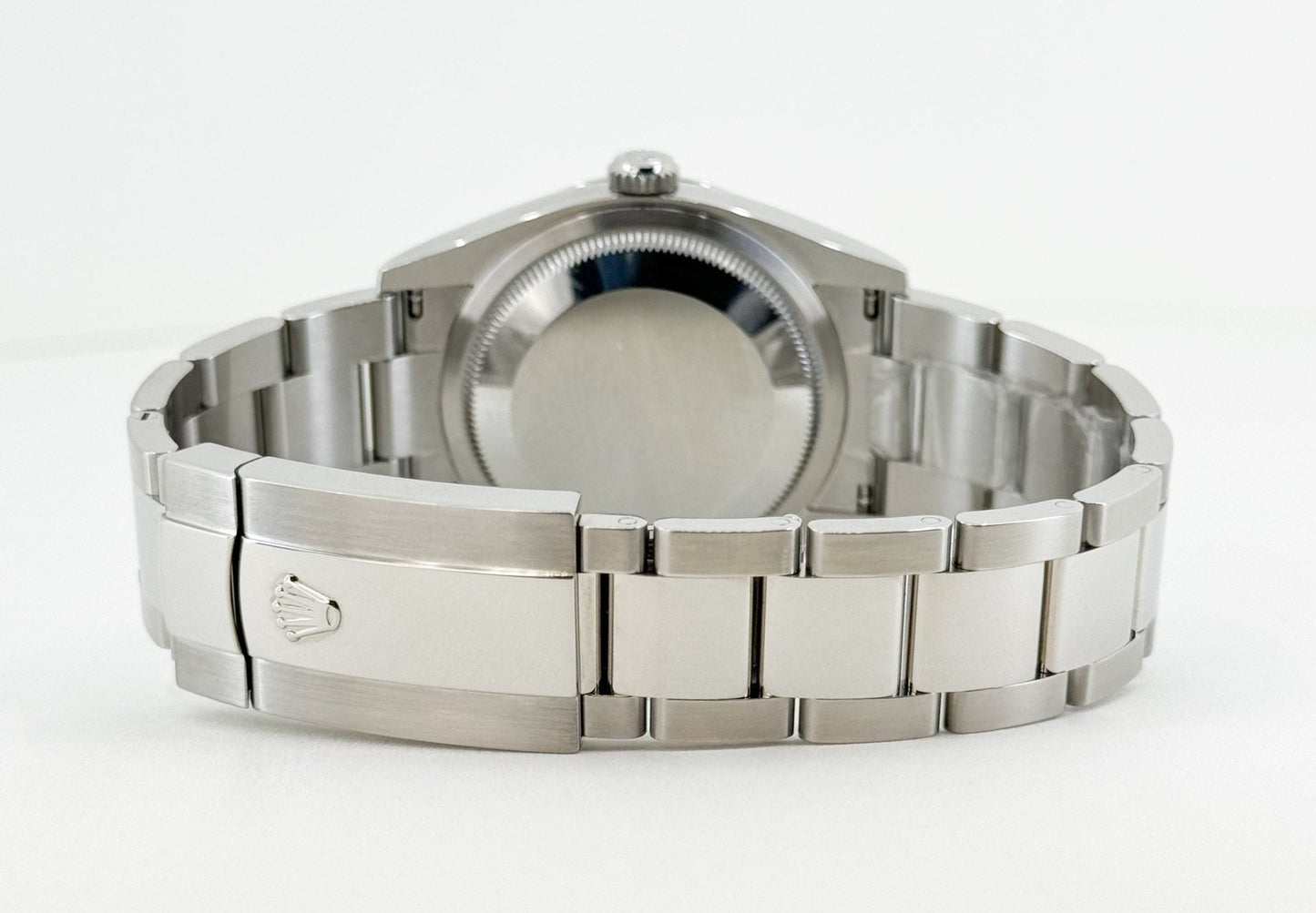 Rolex Datejust 36 Stainless Steel White Roman Dial & Smooth Domed Bezel Oyster Bracelet 126200 - Luxury Time NYC