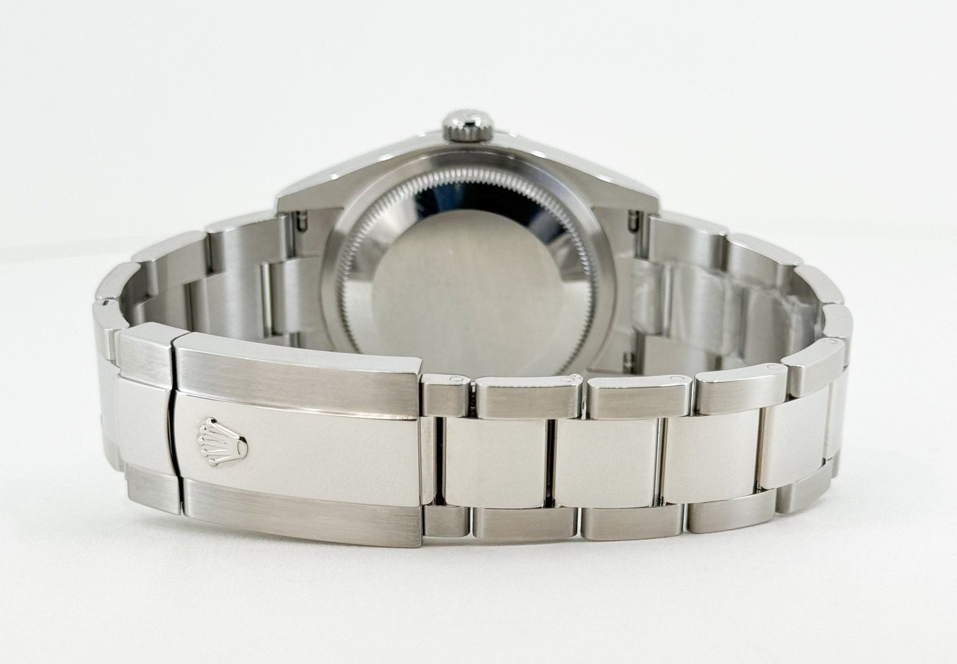 Rolex Datejust 36 Stainless Steel White Roman Dial & Smooth Domed Bezel Oyster Bracelet 126200 - Luxury Time NYC