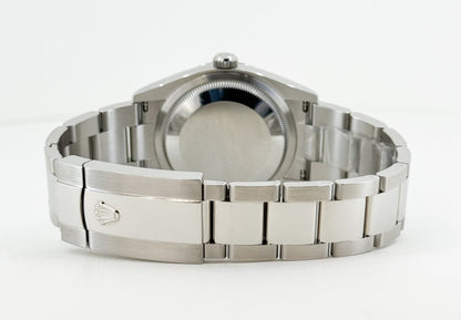 Rolex Datejust 36 Stainless Steel White Roman Dial & Smooth Domed Bezel Oyster Bracelet 126200 - Luxury Time NYC