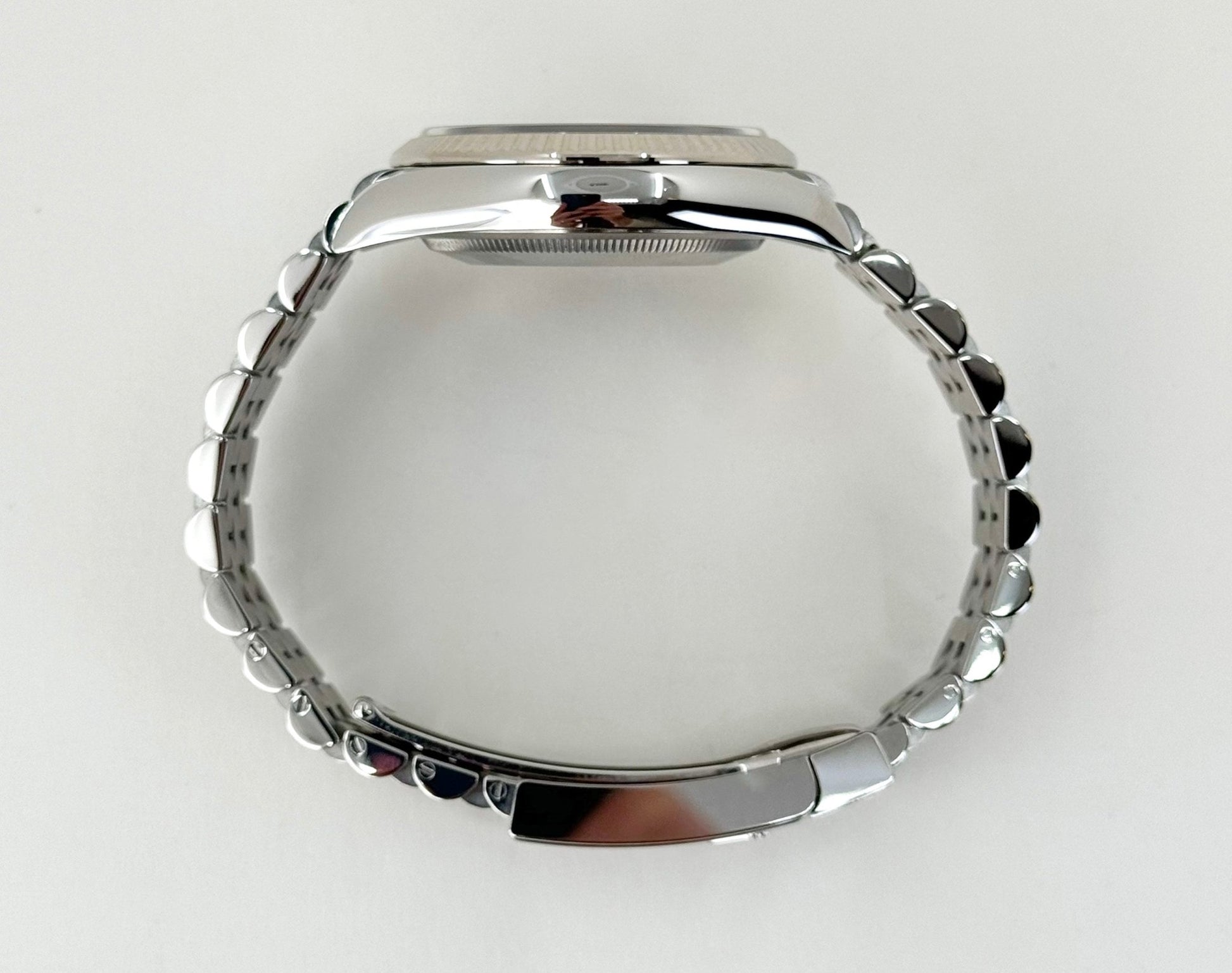 Rolex Datejust 36 White Gold/Steel Aubergine Roman & Diamond Dial & Fluted Bezel Jubilee Bracelet 126234 - Luxury Time NYC