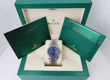Load image into Gallery viewer, Rolex Datejust 36 White Gold/Steel Blue Diamond Dial &amp; Fluted Bezel Jubilee Bracelet 126234 - Luxury Time NYC