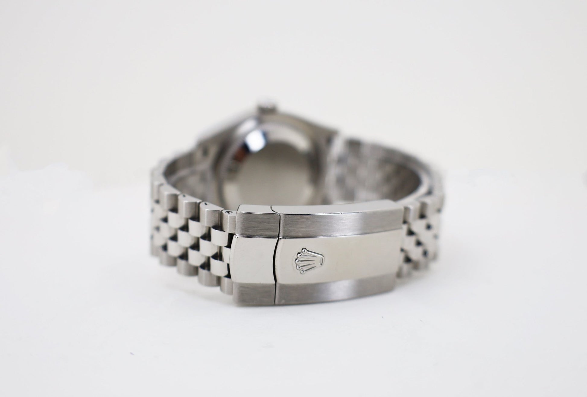 Rolex Datejust 36 White Gold/Steel Blue Index Dial & Fluted Bezel Jubilee Bracelet 126234 - Luxury Time NYC