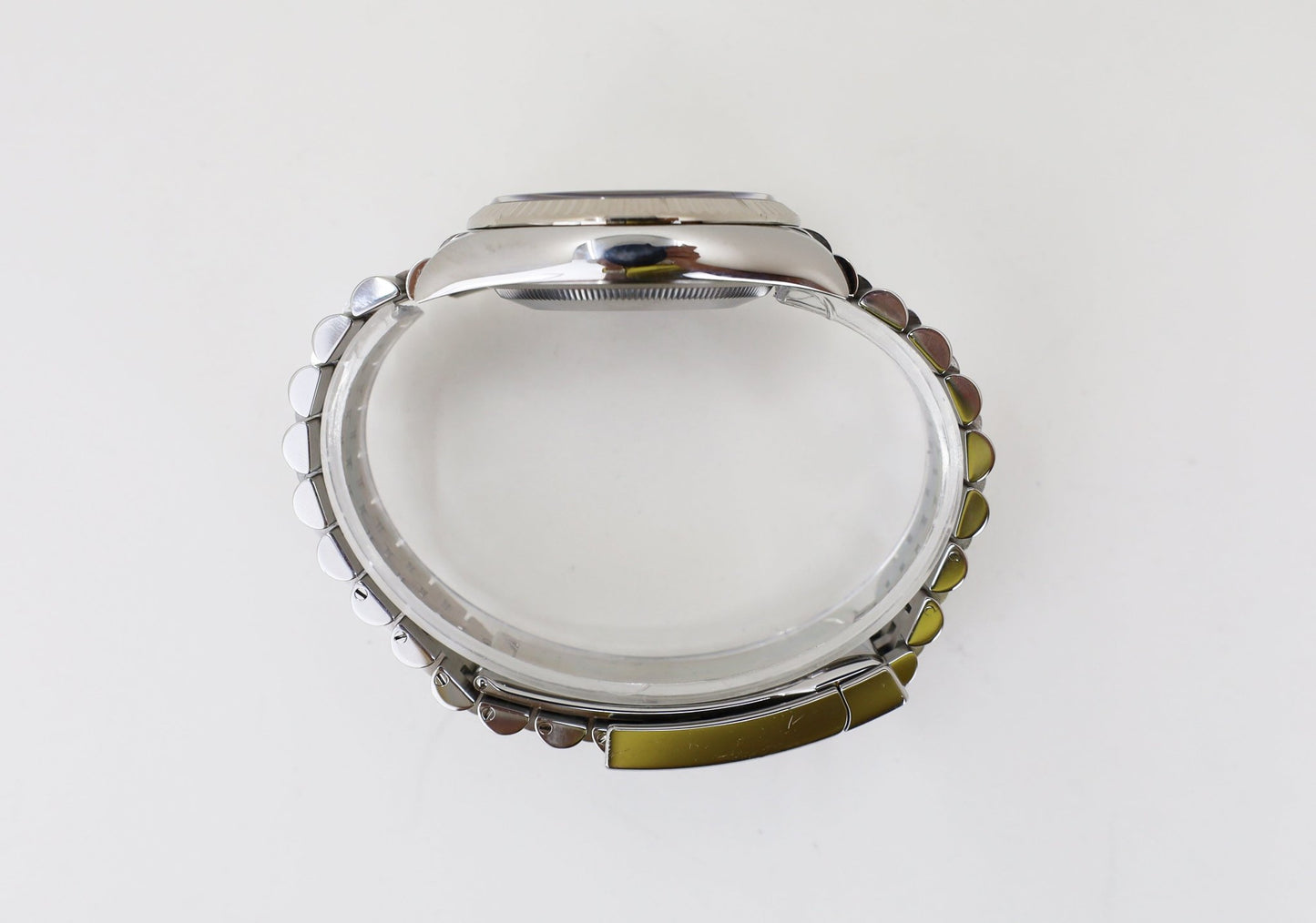 Rolex Datejust 36 White Gold/Steel Blue Index Dial & Fluted Bezel Jubilee Bracelet 126234 - Luxury Time NYC