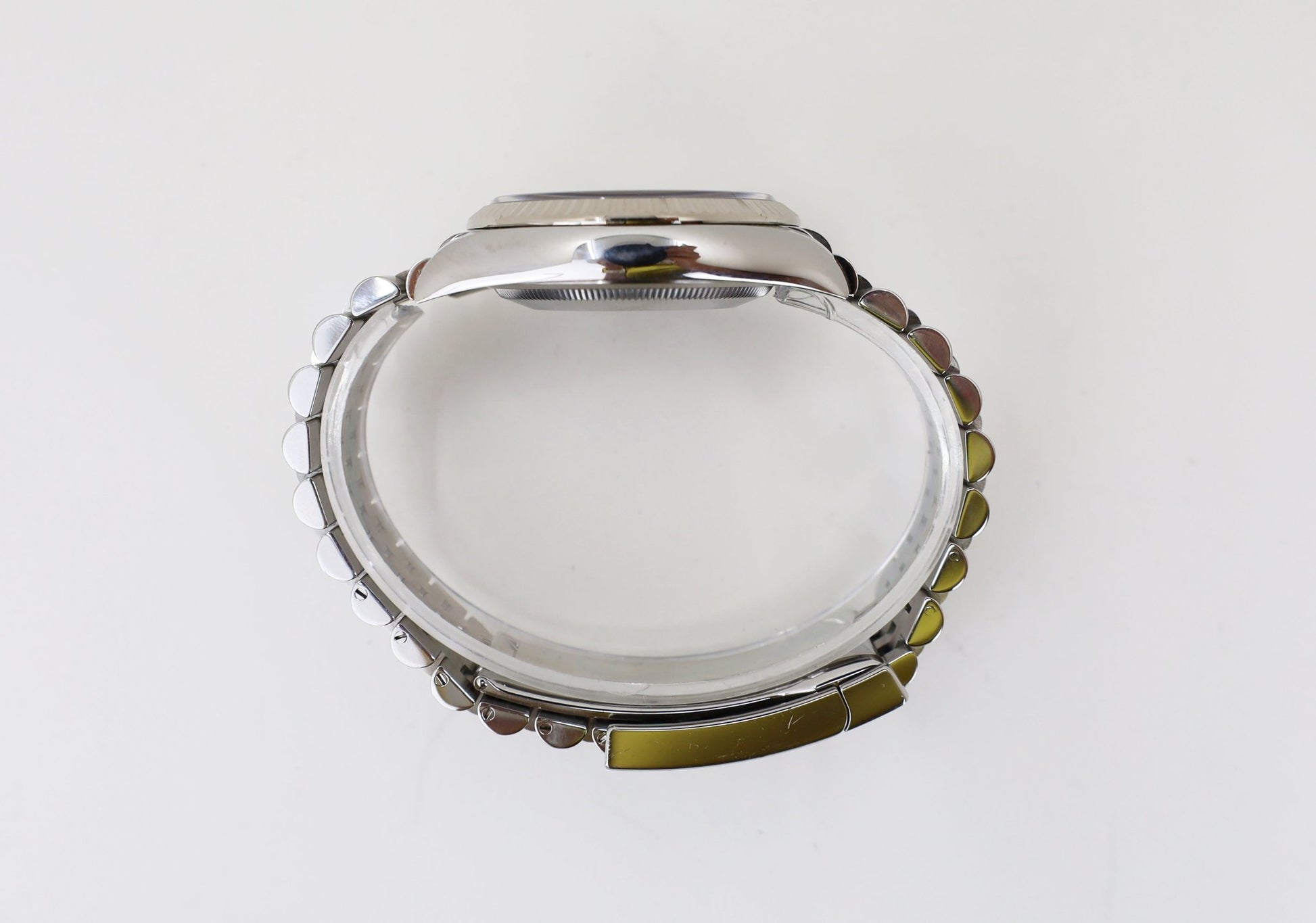 Rolex Datejust 36 White Gold/Steel Blue Index Dial & Fluted Bezel Jubilee Bracelet 126234 - Luxury Time NYC