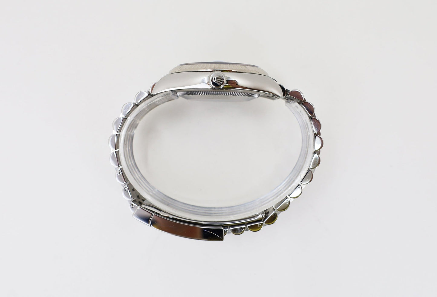 Rolex Datejust 36 White Gold/Steel Blue Index Dial & Fluted Bezel Jubilee Bracelet 126234 - Luxury Time NYC