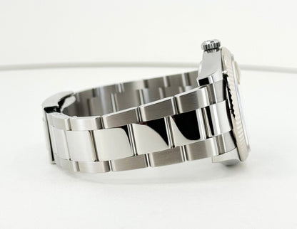 Rolex Datejust 36 White Gold/Steel Blue Motif Index Dial & Fluted Bezel Oyster Bracelet 126234 - Luxury Time NYC