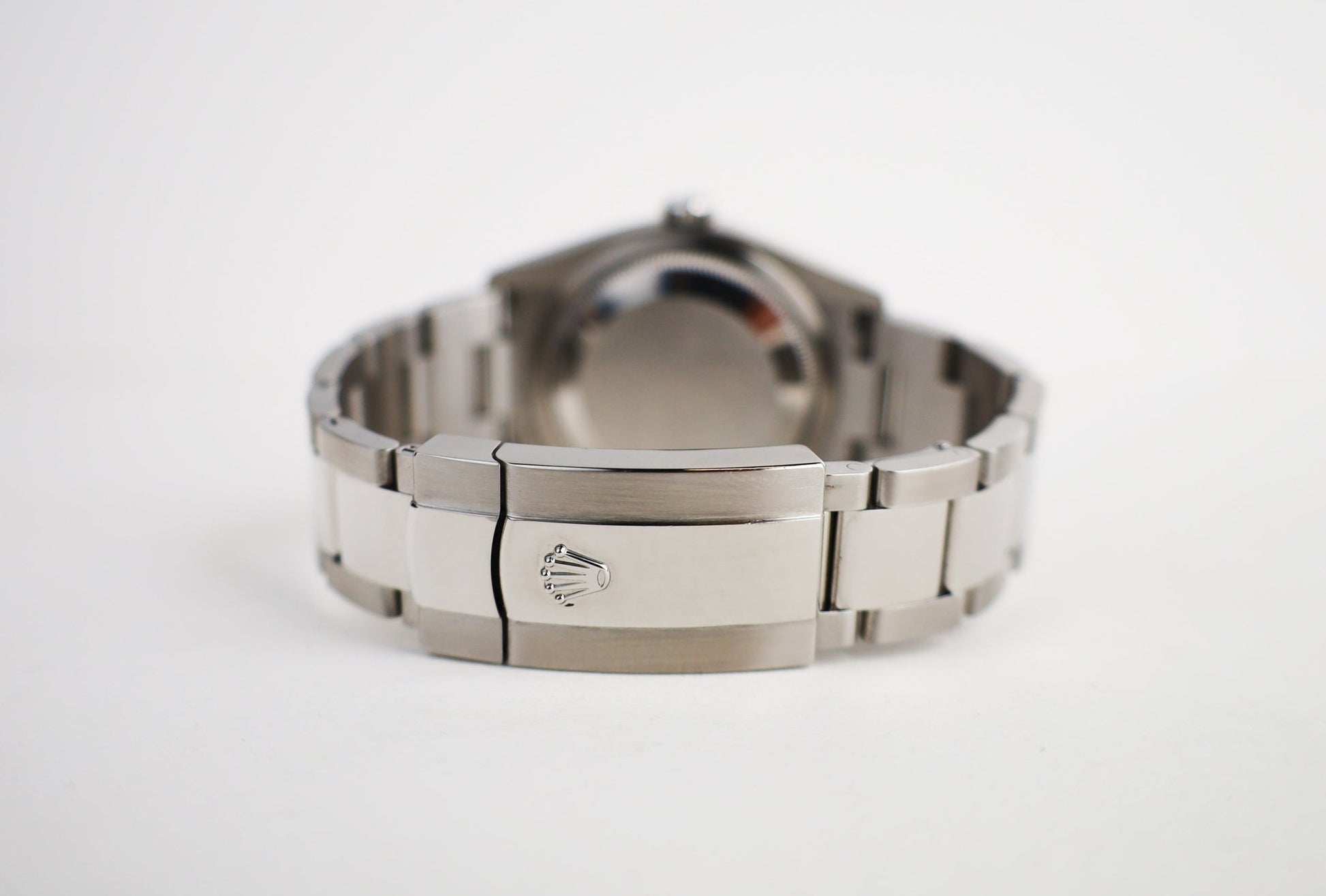 Rolex Datejust 36 White Gold/Steel Green Palm Motif Index Dial & Fluted Bezel Oyster Bracelet 126234 - Luxury Time NYC