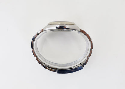 Rolex Datejust 36 White Gold/Steel Silver Index Dial & Fluted Bezel Oyster Bracelet 126234 - Luxury Time NYC