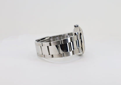 Rolex Datejust 36 White Gold/Steel Silver Index Dial & Fluted Bezel Oyster Bracelet 126234 - Luxury Time NYC