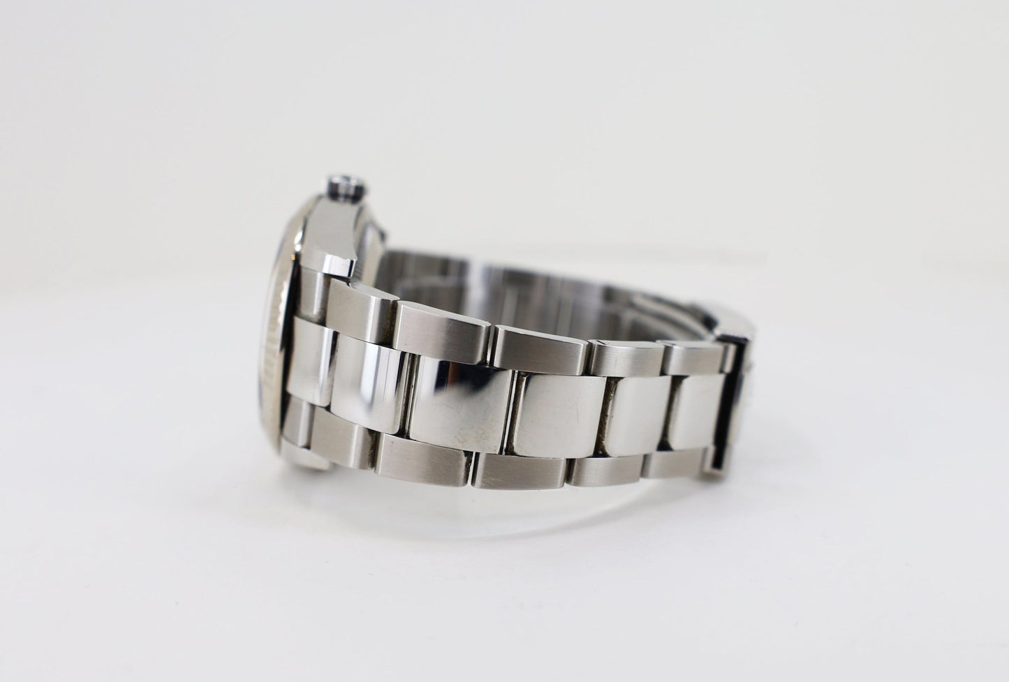 Rolex Datejust 36 White Gold/Steel Silver Index Dial & Fluted Bezel Oyster Bracelet 126234 - Luxury Time NYC