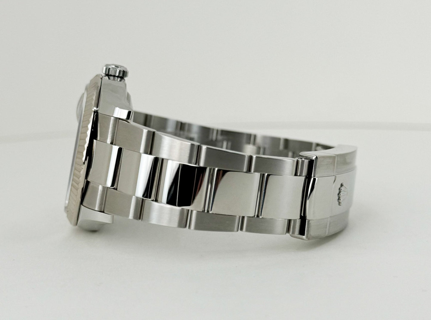 Rolex Datejust 36 White Gold/Steel Slate "Wimbledon" Roman Dial & Fluted Bezel Oyster Bracelet 126234 - Luxury Time NYC