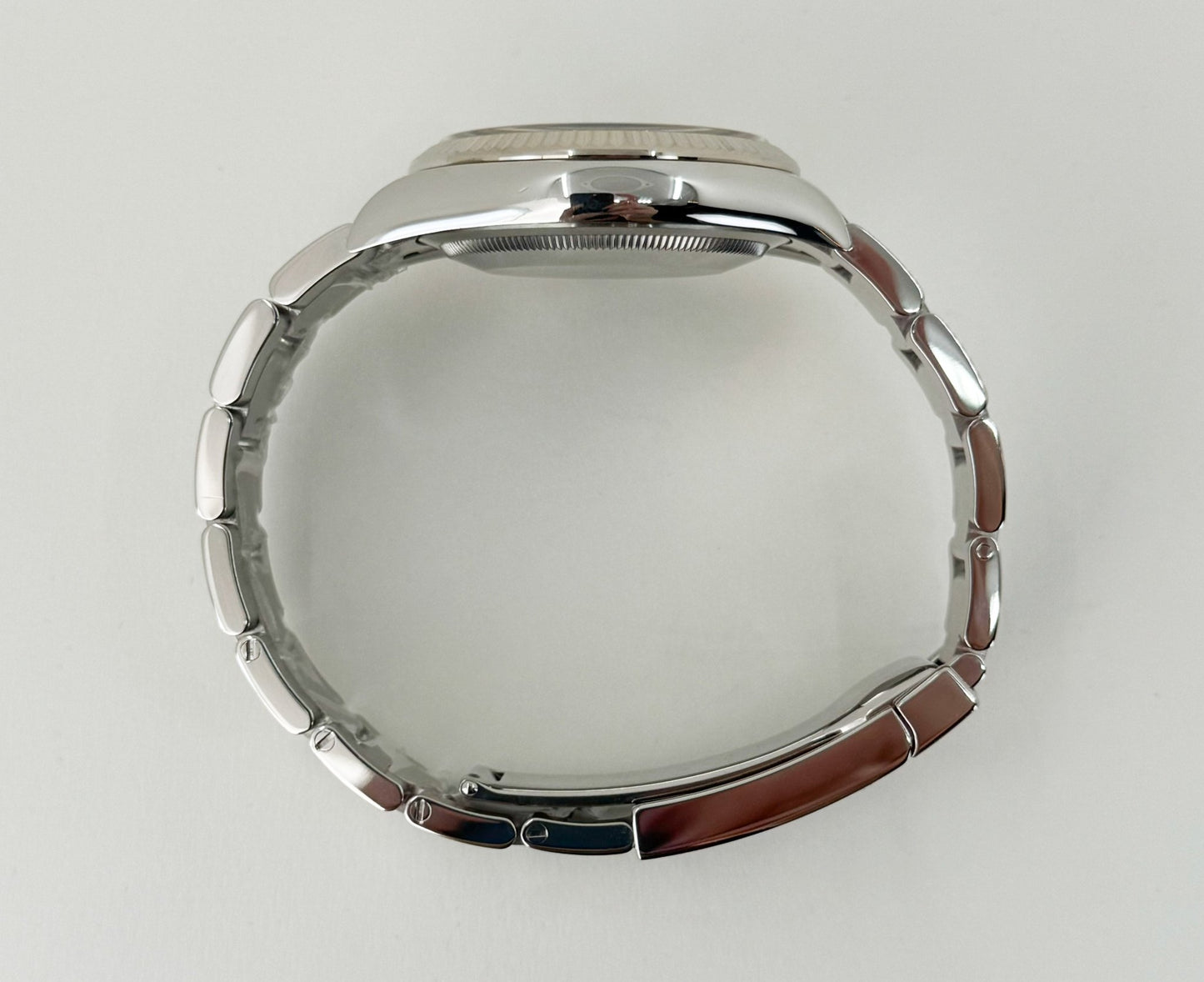 Rolex Datejust 36 White Gold/Steel Slate "Wimbledon" Roman Dial & Fluted Bezel Oyster Bracelet 126234 - Luxury Time NYC