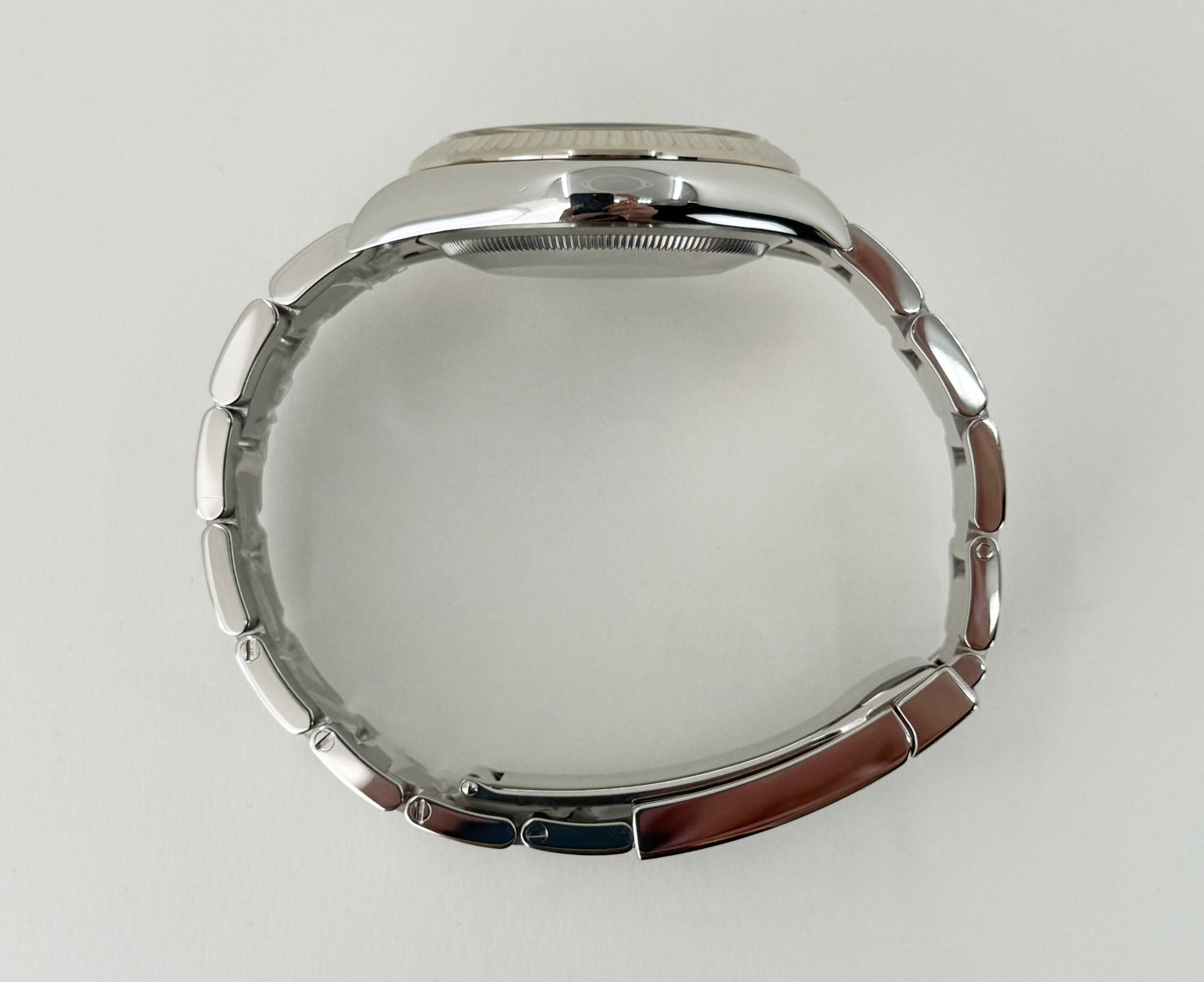 Rolex Datejust 36 White Gold/Steel Slate "Wimbledon" Roman Dial & Fluted Bezel Oyster Bracelet 126234 - Luxury Time NYC