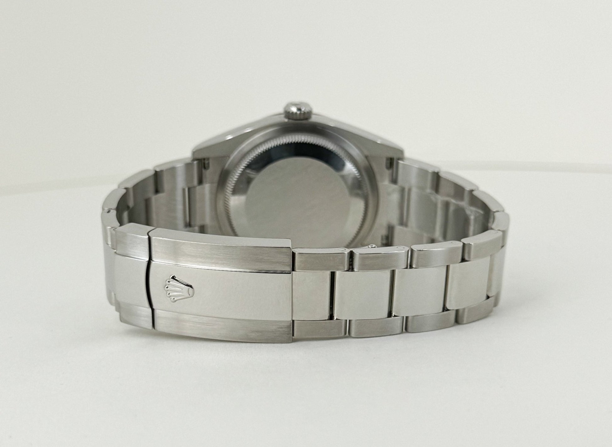 Rolex Datejust 36 White Gold/Steel Slate "Wimbledon" Roman Dial & Fluted Bezel Oyster Bracelet 126234 - Luxury Time NYC