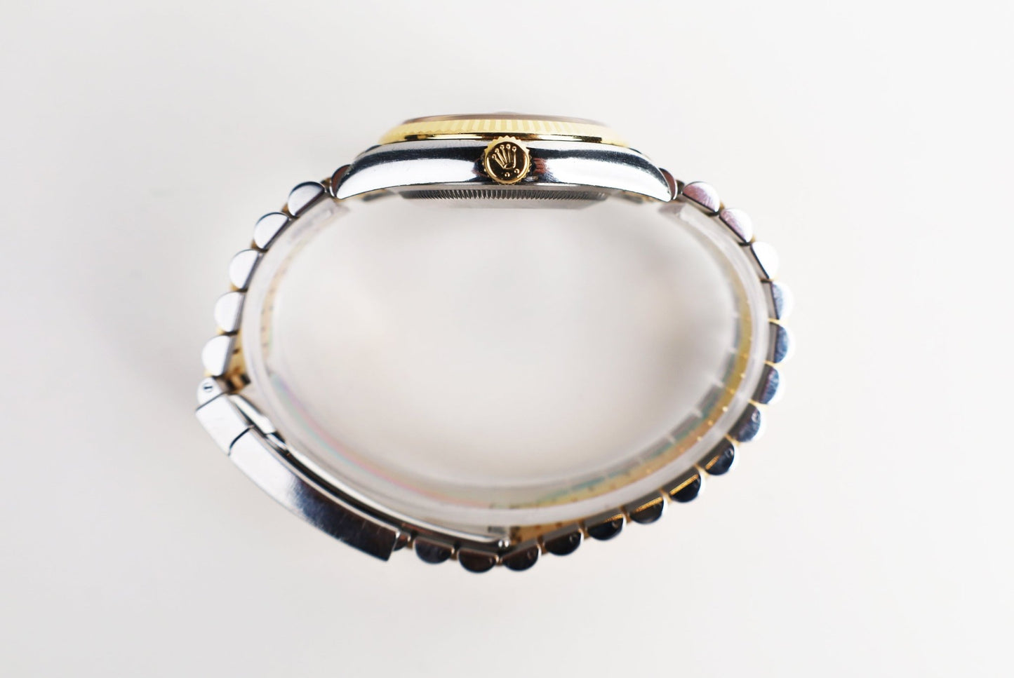 Rolex Datejust 36 Yellow Gold/Steel Olive Green Roman Diamond VI Dial & Fluted Bezel Jubilee Bracelet 126233 - Luxury Time NYC