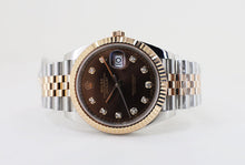 Load image into Gallery viewer, Rolex Datejust 41 Rose Gold/Steel Chocolate Diamond Dial Fluted Bezel Jubilee Bracelet 126331 - Luxury Time NYC