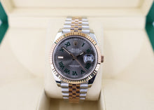 Load image into Gallery viewer, Rolex Datejust 41 Rose Gold/Steel Slate Roman Dial Fluted Bezel Jubilee Bracelet 126331 - Luxury Time NYC