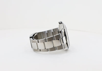 Rolex Datejust 41 Stainless Steel Black Index Dial Smooth Bezel Oyster Bracelet 126300 - Luxury Time NYC