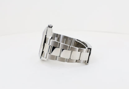 Rolex Datejust 41 Stainless Steel Black Index Dial Smooth Bezel Oyster Bracelet 126300 - Luxury Time NYC