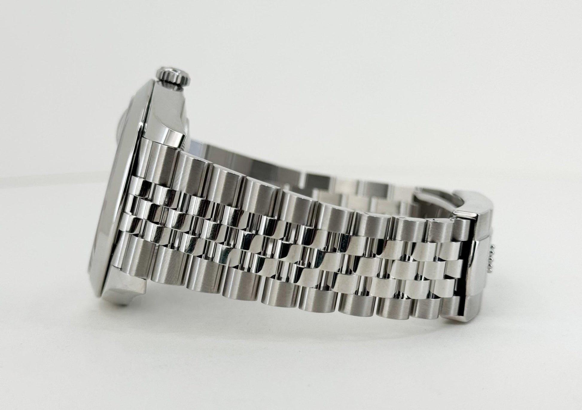 Rolex Datejust 41 Stainless Steel Blue Index Dial Smooth Bezel Jubilee Bracelet 126300 - Luxury Time NYC