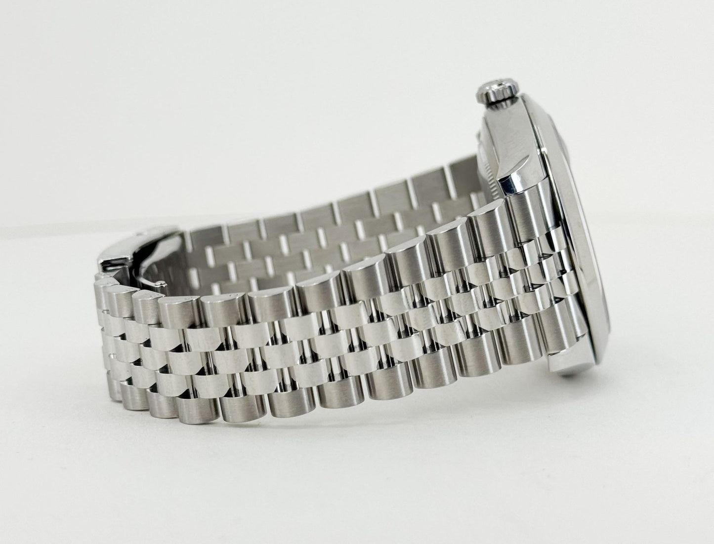 Rolex Datejust 41 Stainless Steel Blue Index Dial Smooth Bezel Jubilee Bracelet 126300 - Luxury Time NYC