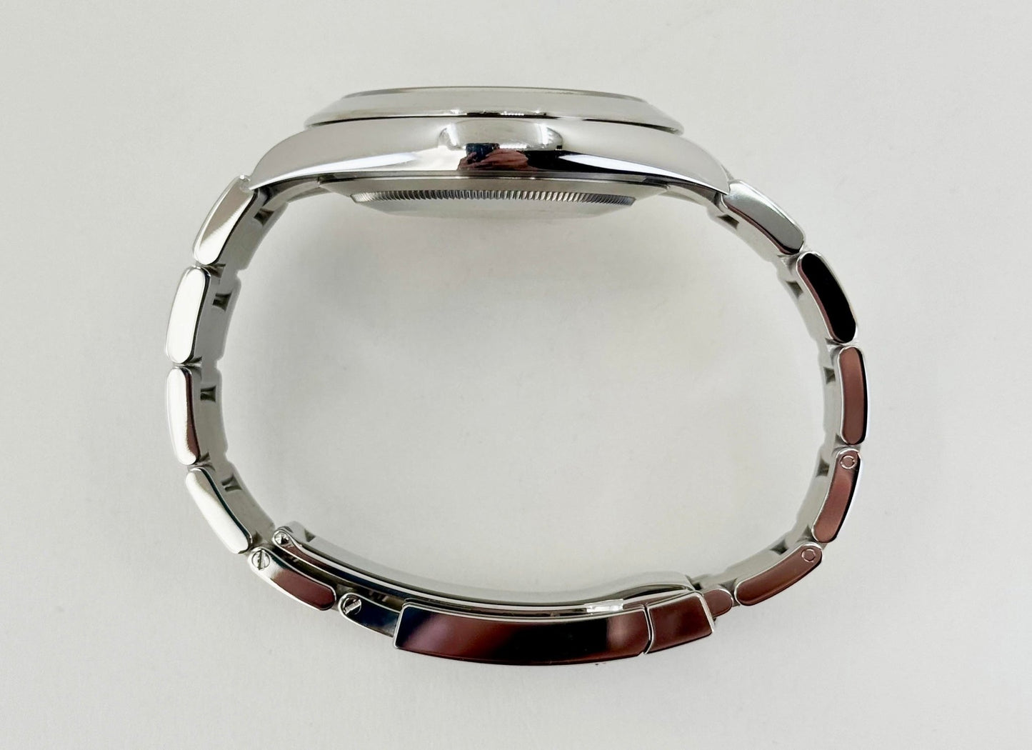 Rolex Datejust 41 Stainless Steel Dark Rhodium Index Dial Smooth Bezel Oyster Bracelet 126300 - Luxury Time NYC