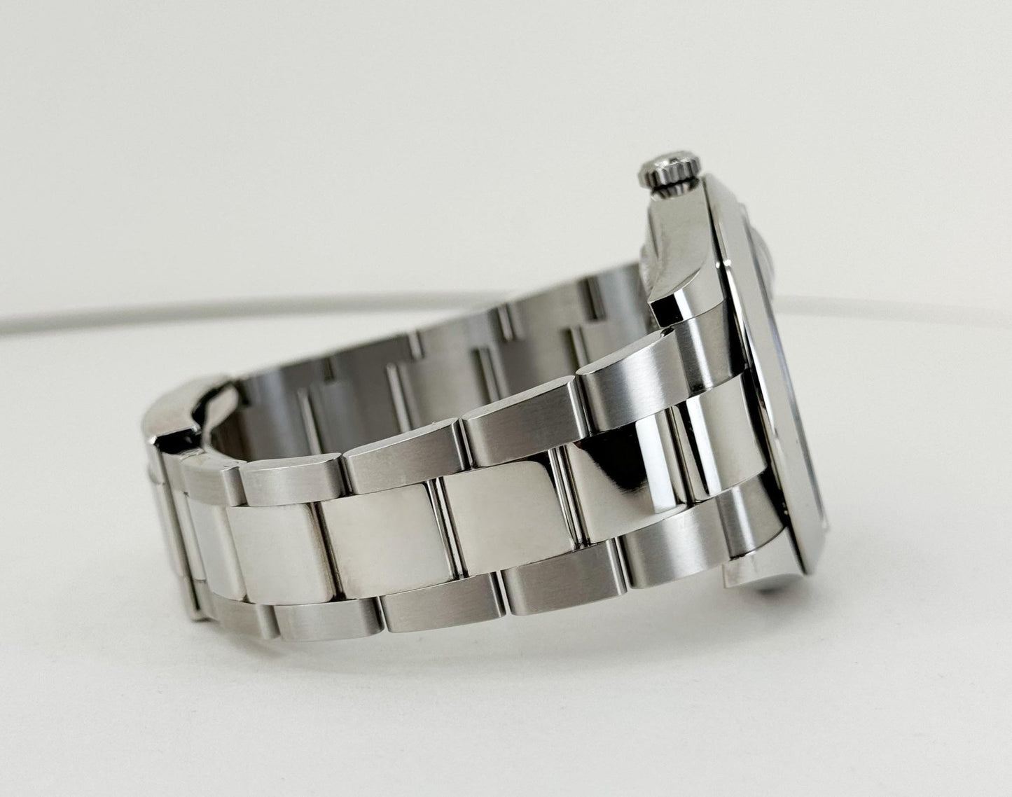 Rolex Datejust 41 Stainless Steel Dark Rhodium Index Dial Smooth Bezel Oyster Bracelet 126300 - Luxury Time NYC