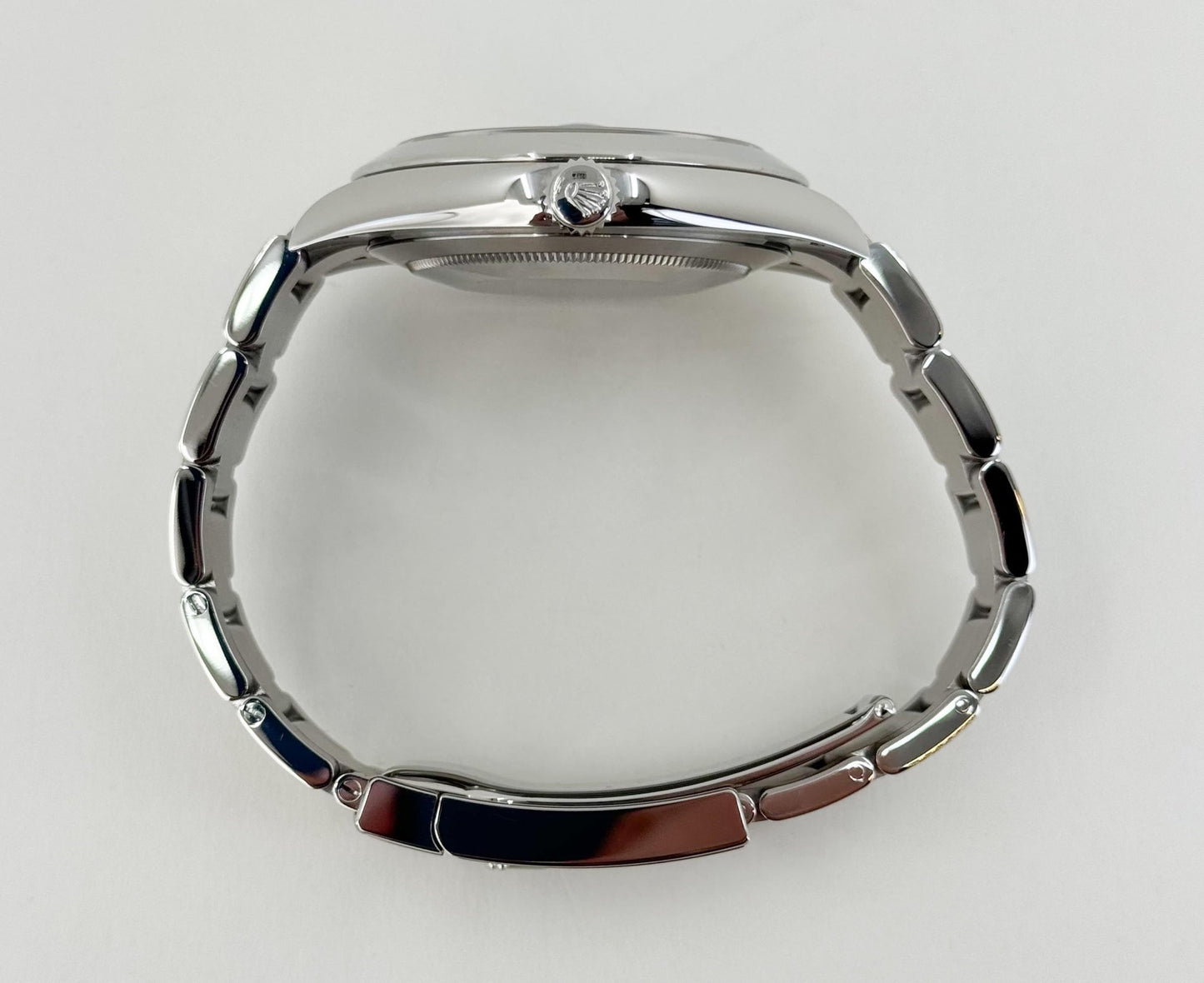 Rolex Datejust 41 Stainless Steel Mint Green Index Dial Smooth Bezel Oyster Bracelet 126300 - Luxury Time NYC