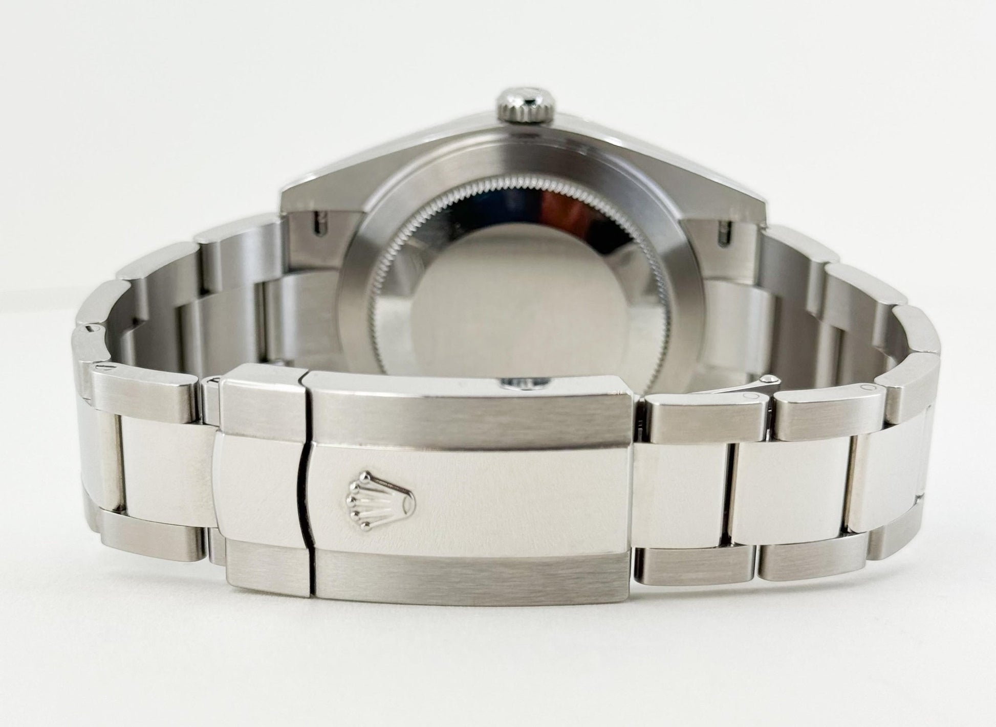 Rolex Datejust 41 Stainless Steel Mint Green Index Dial Smooth Bezel Oyster Bracelet 126300 - Luxury Time NYC