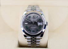Load image into Gallery viewer, Rolex Datejust 41 Stainless Steel Slate Roman Dial Smooth Bezel Jubilee Bracelet 126300 - Luxury Time NYC