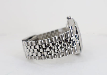 Rolex Datejust 41 Stainless Steel Slate Roman Dial Smooth Bezel Jubilee Bracelet 126300 - Luxury Time NYC