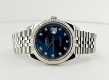 Load image into Gallery viewer, Rolex Datejust 41 White Gold/Steel Blue Diamond Dial Fluted Bezel Jubilee Bracelet 126334 - Luxury Time NYC