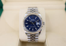 Load image into Gallery viewer, Rolex Datejust 41 White Gold/Steel Blue Index Dial Fluted Bezel Jubilee Bracelet 126334 - Luxury Time NYC