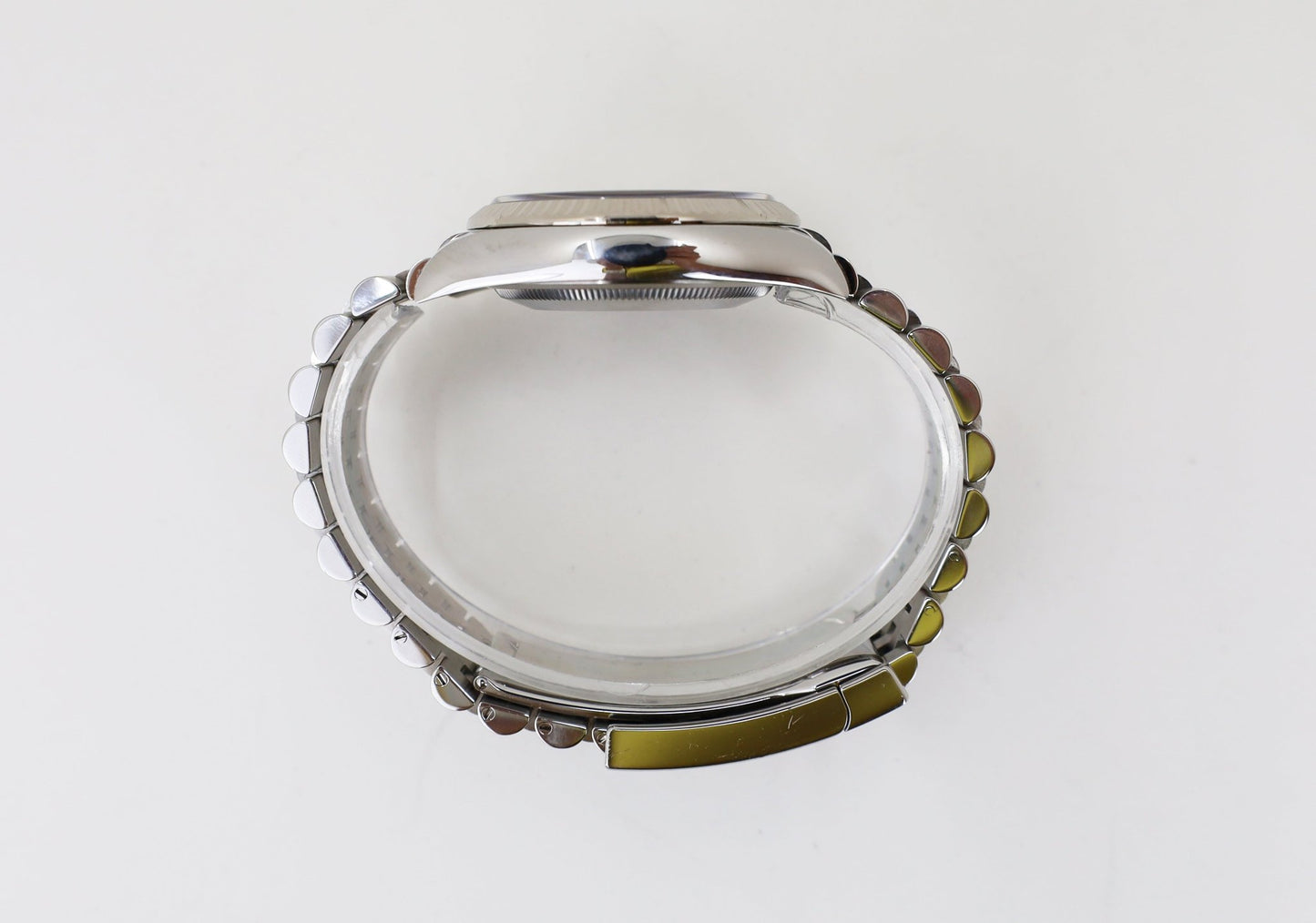 Rolex Datejust 41 White Gold/Steel Blue Index Dial Fluted Bezel Jubilee Bracelet 126334 - Luxury Time NYC