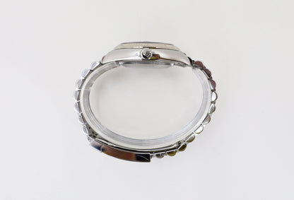 Rolex Datejust 41 White Gold/Steel Blue Index Dial Fluted Bezel Jubilee Bracelet 126334 - Luxury Time NYC