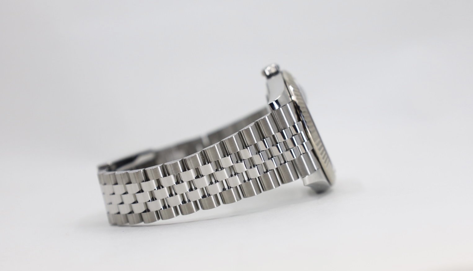 Rolex Datejust 41 White Gold/Steel Slate Roman Dial Fluted Bezel Jubilee Bracelet 126334 - Luxury Time NYC INC