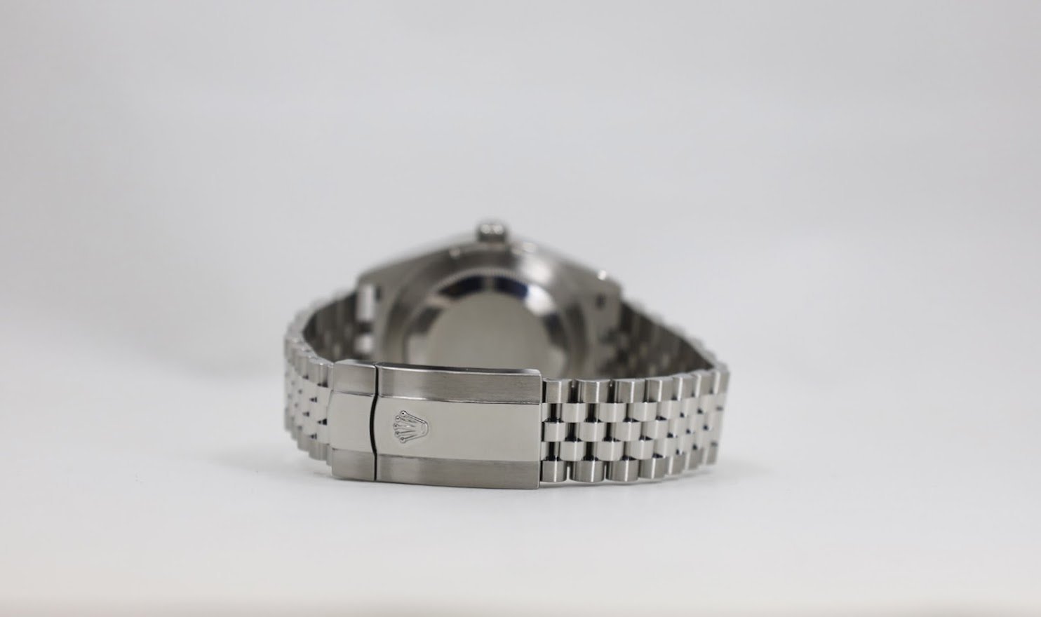 Rolex Datejust 41 White Gold/Steel Slate Roman Dial Fluted Bezel Jubilee Bracelet 126334 - Luxury Time NYC INC