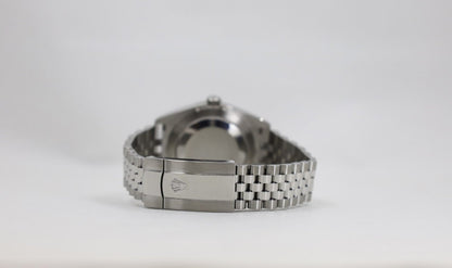 Rolex Datejust 41 White Gold/Steel Slate Roman Dial Fluted Bezel Jubilee Bracelet 126334 - Luxury Time NYC INC