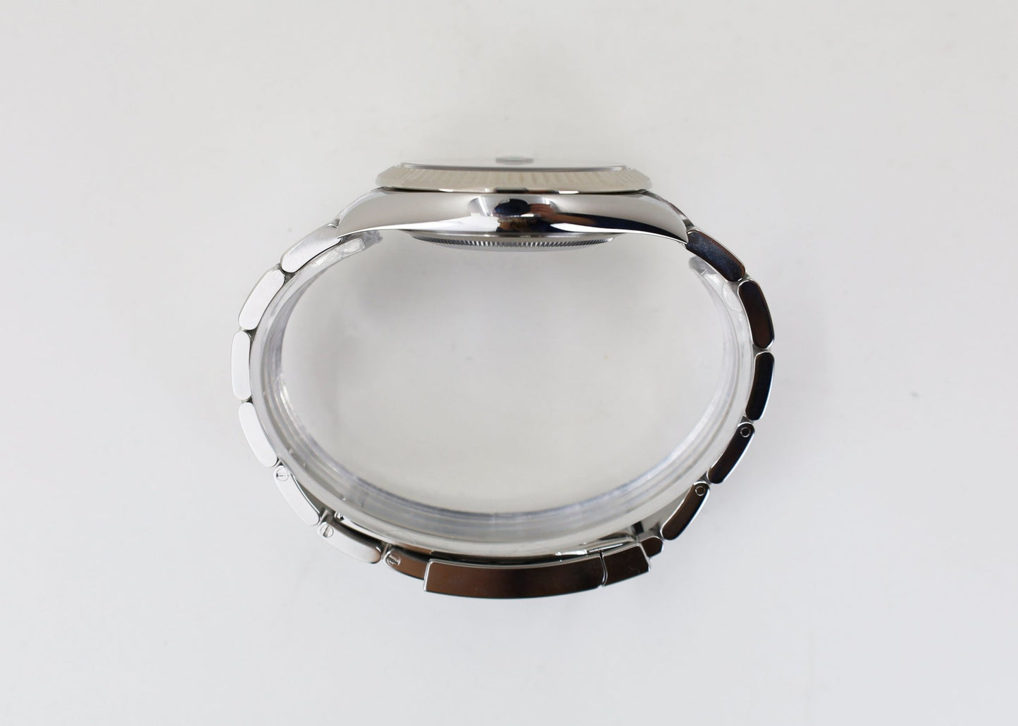 Rolex Datejust 41 White Gold/Steel Slate Roman Dial Fluted Bezel Oyster Bracelet 126334 - Luxury Time NYC