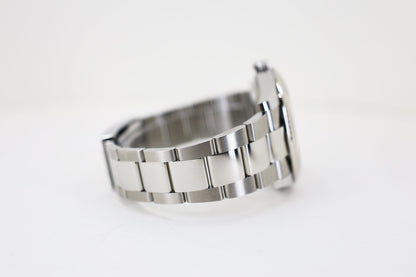 Rolex Datejust 41 White Gold/Steel Slate Roman Dial Fluted Bezel Oyster Bracelet 126334 - Luxury Time NYC