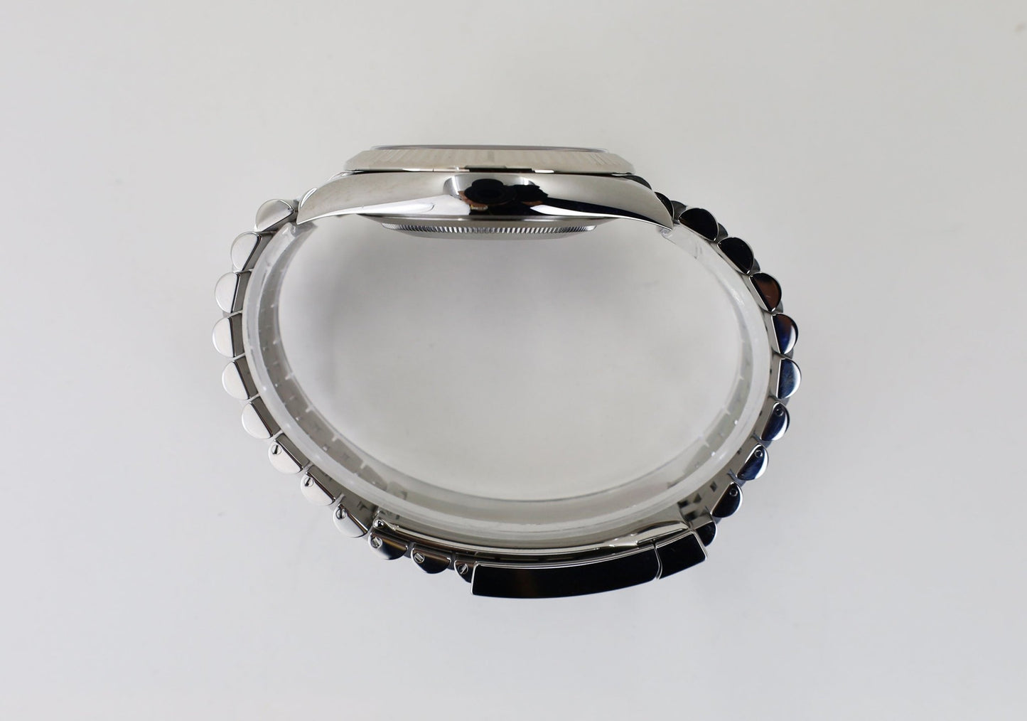 Rolex Datejust 41 White Gold/Steel White Index Dial Fluted Bezel Jubilee Bracelet 126334 - Luxury Time NYC