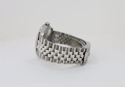 Rolex Datejust 41 White Gold/Steel White Index Dial Fluted Bezel Jubilee Bracelet 126334 - Luxury Time NYC