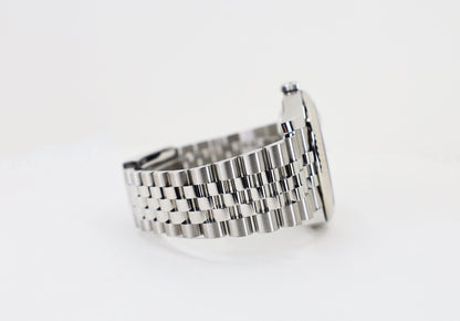 Rolex Datejust 41 White Gold/Steel White Index Dial Fluted Bezel Jubilee Bracelet 126334 - Luxury Time NYC