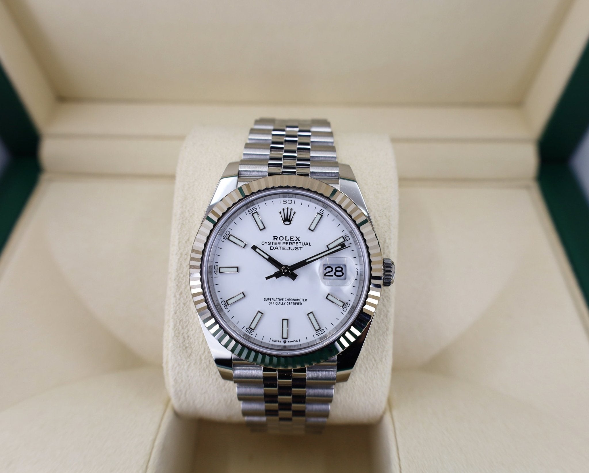 Rolex Datejust 41 - Oystersteel & White Gold - Black Dial