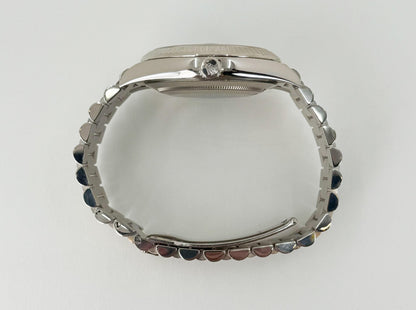 Rolex Day-Date 40 White Gold Slate Dial Index Dial & Fluted Bezel President Bracelet 228239 - Luxury Time NYC